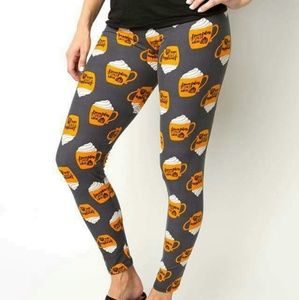 Pumpkin spice amelia james leggings one size lula